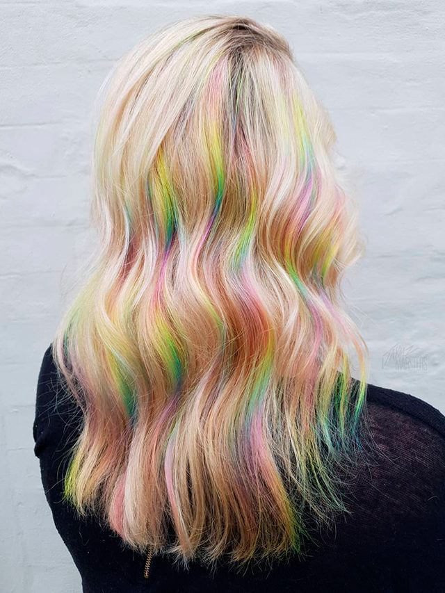 Ideias criativas de cabelos coloridos