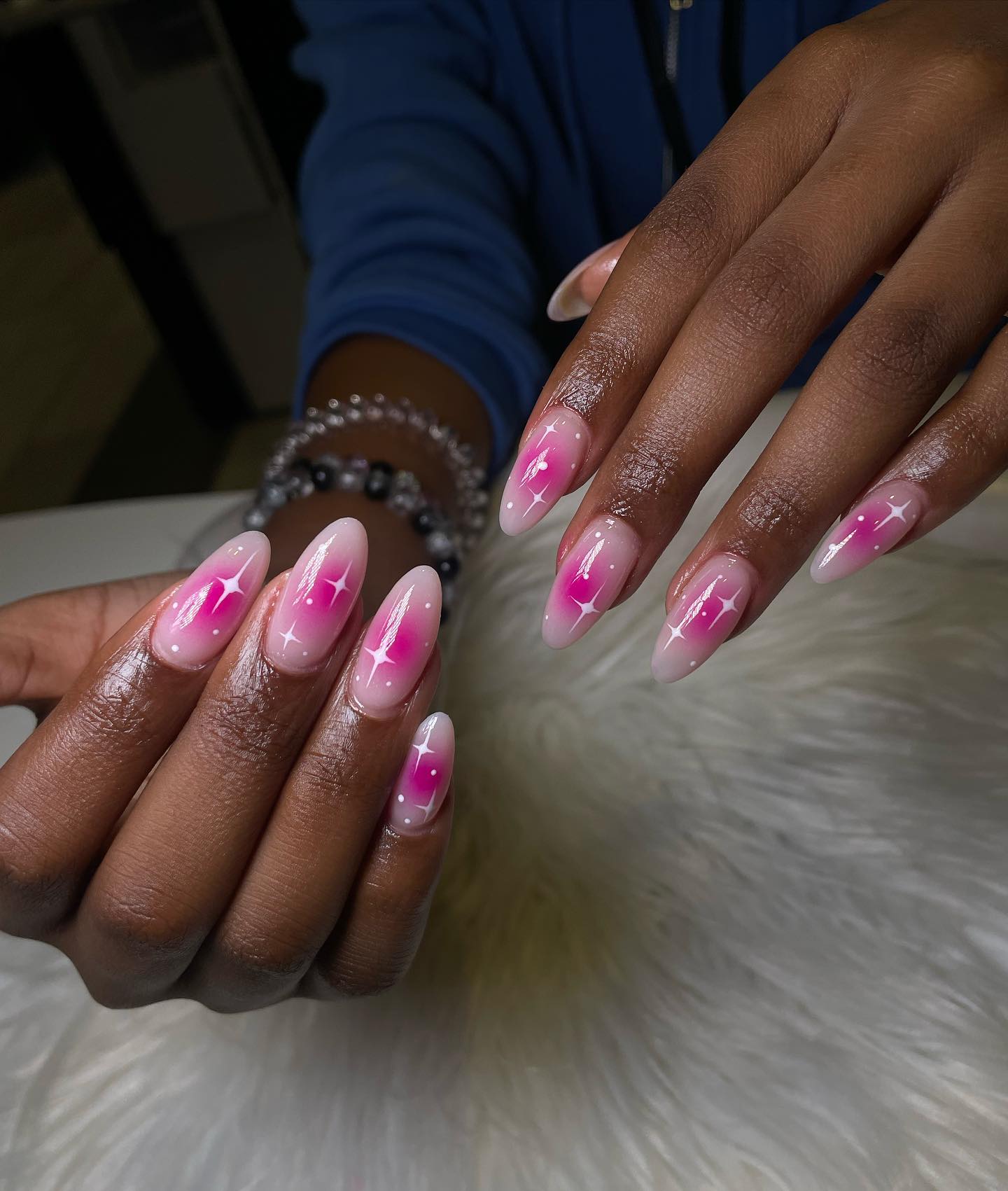 blush nail versão rosa